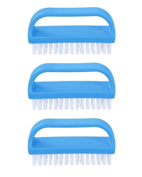 Superio Nail Scrubber Brush 3 Pack front view with stiff bristles