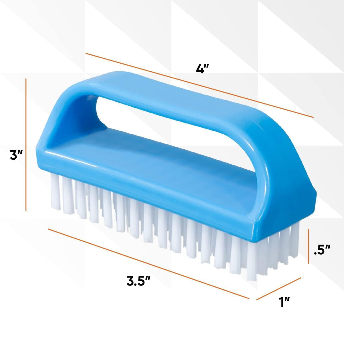 Superio Nail Scrubber Brush showing wide handle for comfortable grip