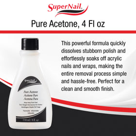 SuperNail Pure Acetone Nail Polish Remover application on nails