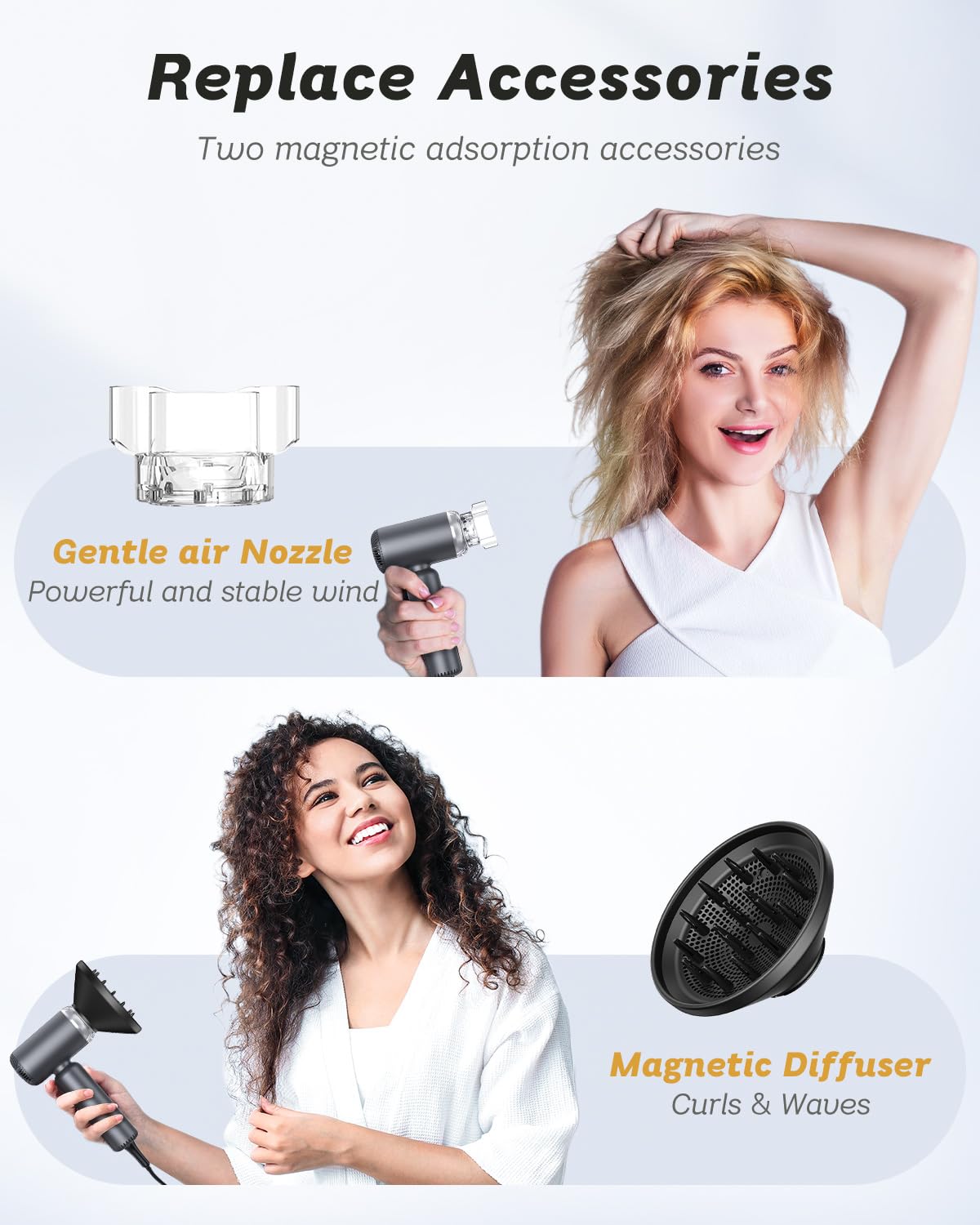 SUPGALIY Dual Voltage Hair Dryer with ionic technology feature