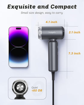 SUPGALIY hair dryer in soft storage bag