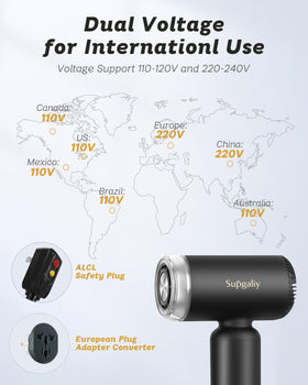SUPGALIY hair dryer with magnetic diffuser attachment