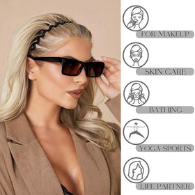 Supgoodom Zig Zag Headbands in matte Morandi colour