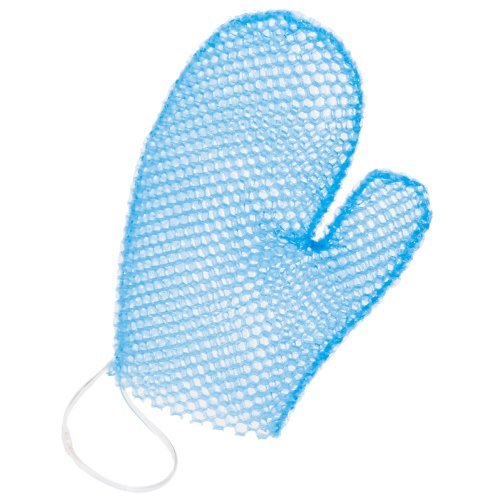 Supracor Bath Mitt blue in a bathroom setting