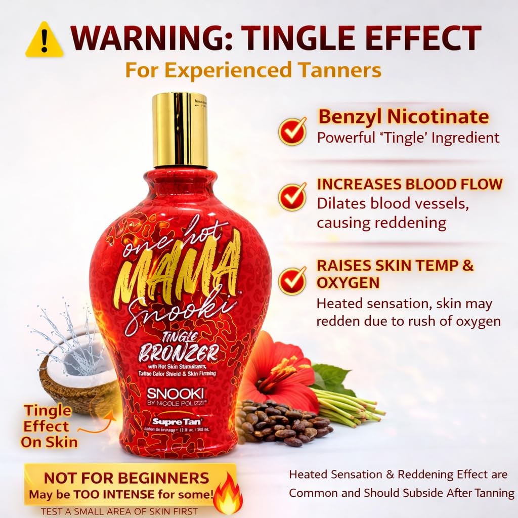 Supre Snooki One Hot Mama Tingle Bronzer 12oz back view