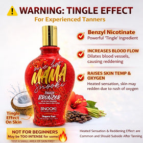 Supre Snooki One Hot Mama Tingle Bronzer 12oz back view