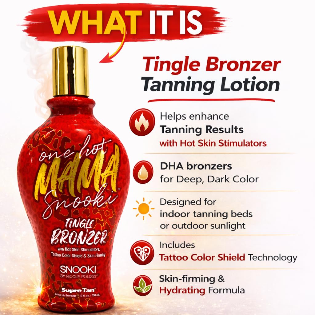 Supre Snooki One Hot Mama Tingle Bronzer 12oz side view