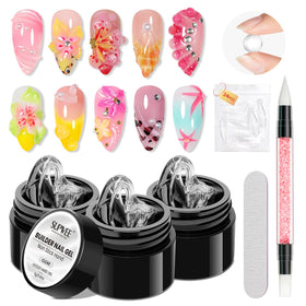 SUPWEE 3D Gel Nail Art Sculpture clear molding gel front view
