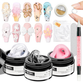 SUPWEE 3D Gel Nail Art Sculpture Kit packaging front view