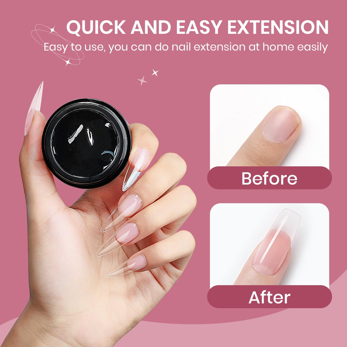 SUPWEE 3D Nail Gel application on nails