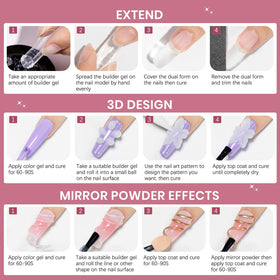 SUPWEE 3D Nail Gel in use during nail art