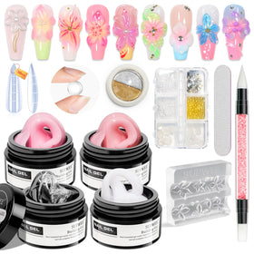 SUPWEE 3D Nail Gel Sculpting Gel 4 colours front view