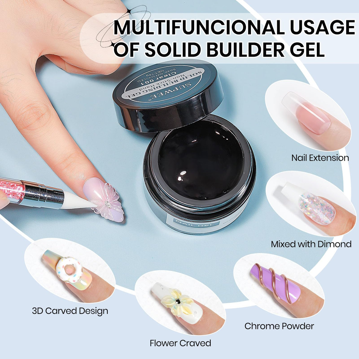 SUPWEE 3D Sculpture Gel in container