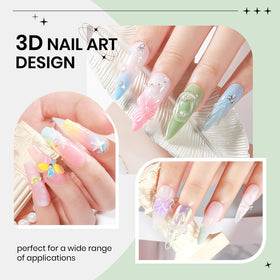 SUPWEE Clear Gel Nail Art application process