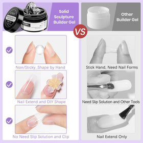 SUPWEE nail art kit components including nail file and moulds