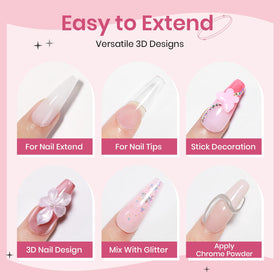 SUPWEE nail art kit including chrome powder and nail file