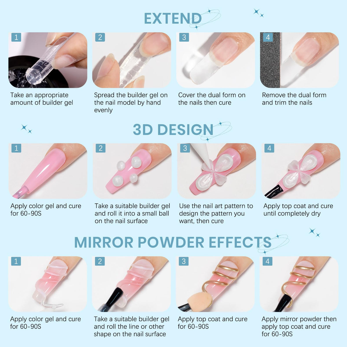 SUPWEE Sculpting Gel Kit packaging display