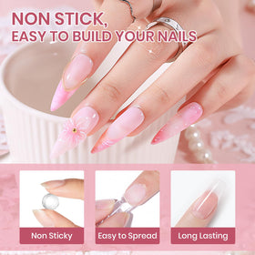 SUPWEE Solid Builder Gel for Nails close-up of nail extension