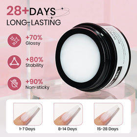 SUPWEE Solid Builder Gel for Nails finished nail art design