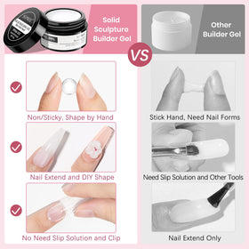 SUPWEE Solid Builder Gel for Nails nail extension molds