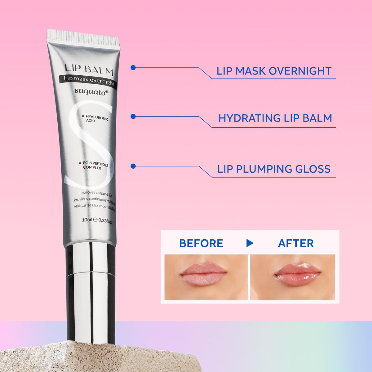 suquato Peptide Lip Butter Balm Mini Set packaging