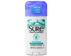 Sure Original Solid Unscented Antiperspirant Deodorant front view