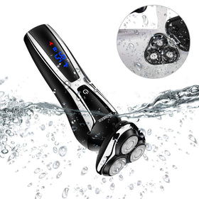 SURKER Electric Shaver LCD display showing battery status