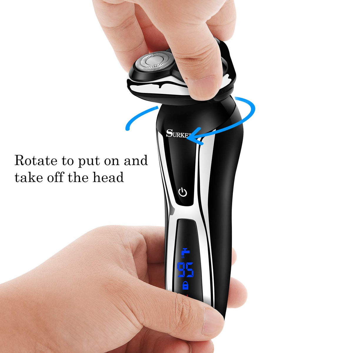 SURKER nose trimmer head for precision grooming