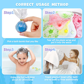 Surprise toy from BYGGVIR bath bomb displayed on a towel