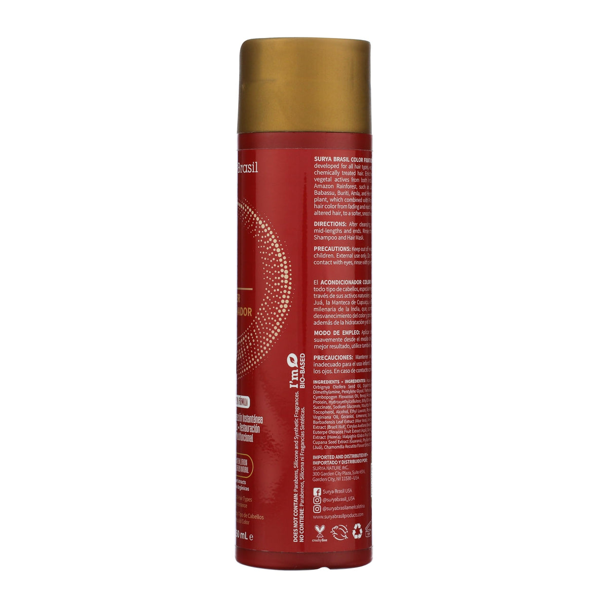Surya Brasil Color Fixation Restorative Conditioner back view