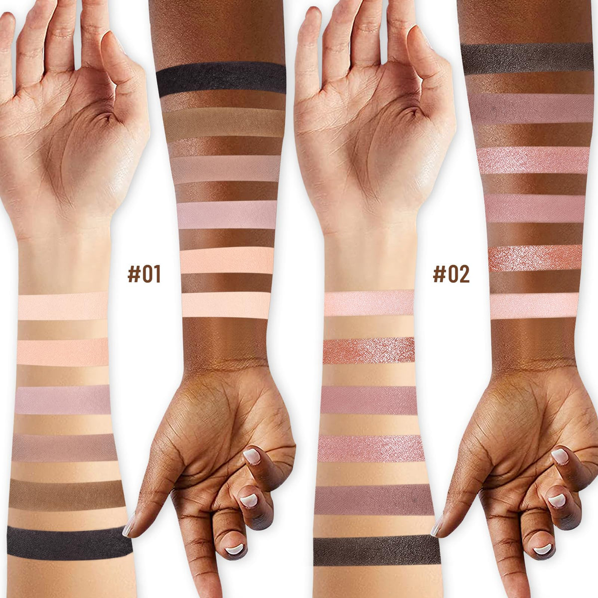 SUSIKEKI eyeshadow palette showing 12 shades with brush
