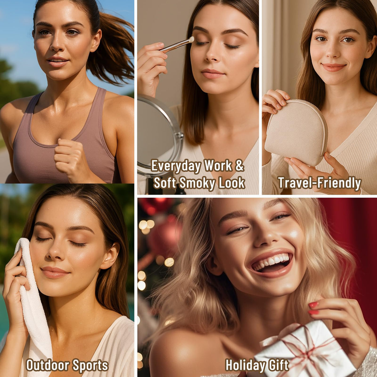 SUSIKEKI eyeshadow palette with brush and applicator