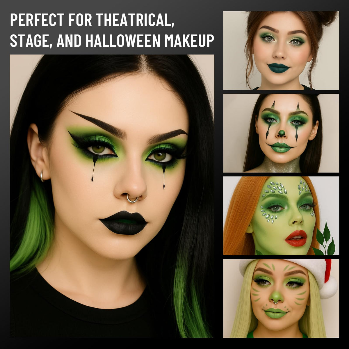 SUSIKEKI Green Eyeshadow Palette on a makeup table
