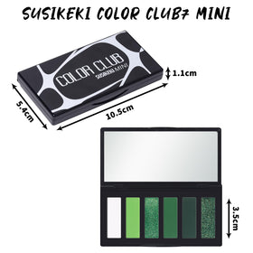 SUSIKEKI Green Eyeshadow Palette with Halloween-themed makeup