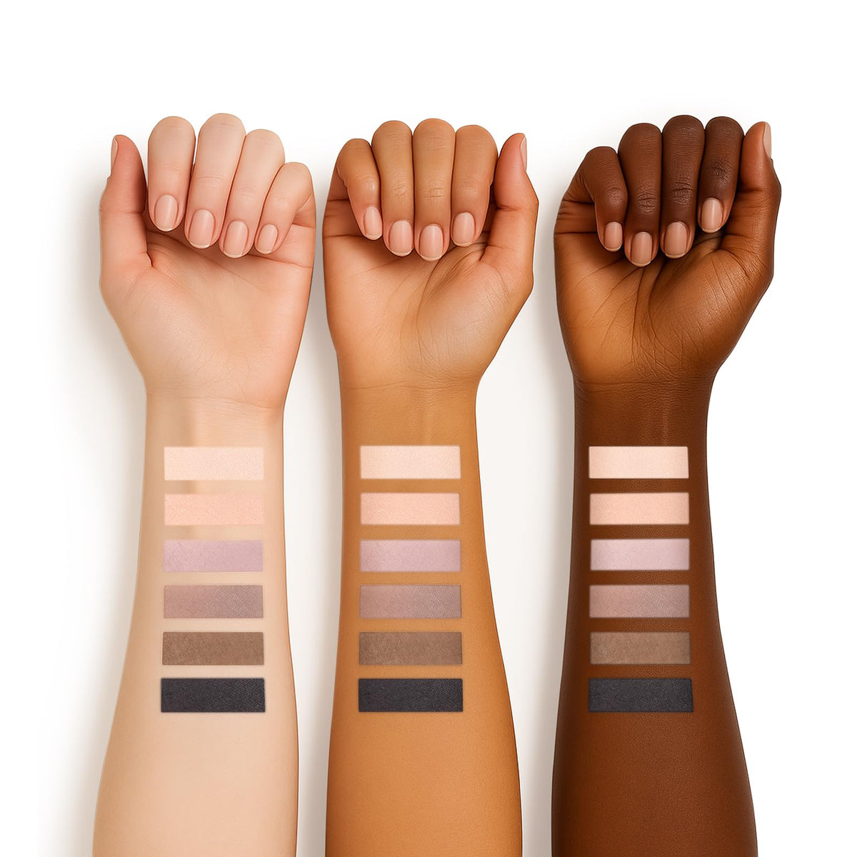SUSIKEKI Neutral Nude Matte Eyeshadow Palette open showing colours