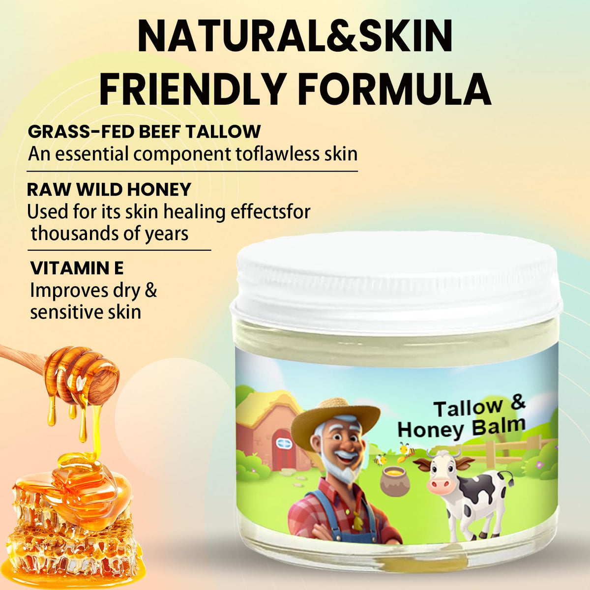 SVPMECN Tallow and Honey Balm application on skin