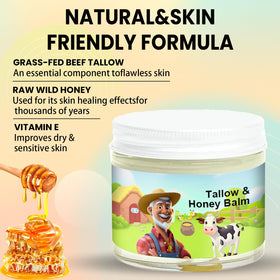 SVPMECN Tallow and Honey Balm application on skin