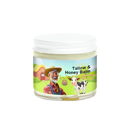 SVPMECN Tallow and Honey Balm front view with packaging