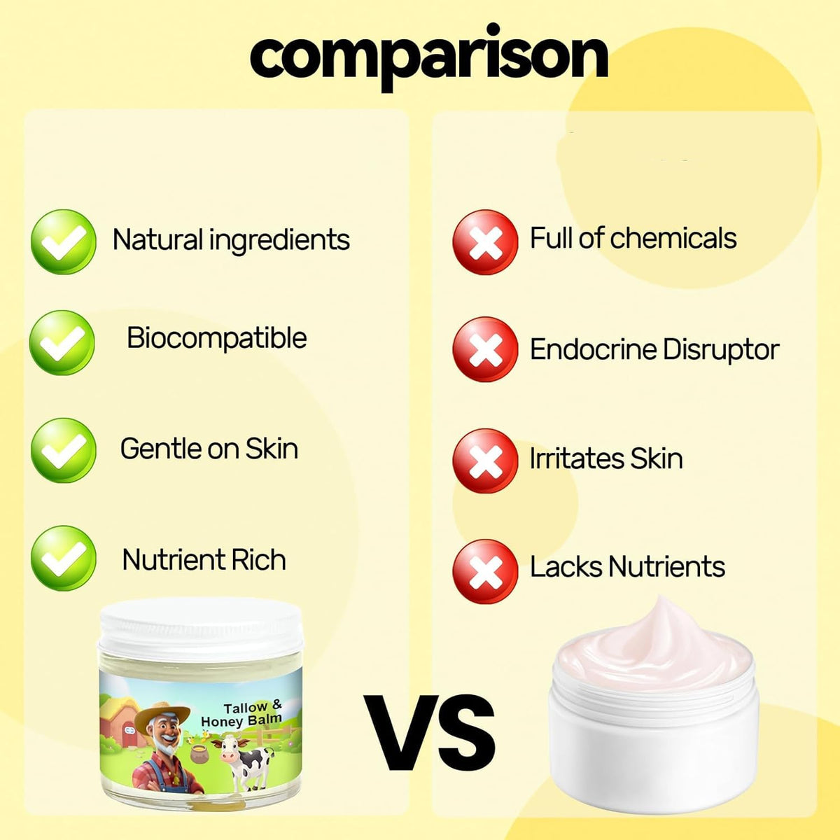 SVPMECN Tallow and Honey Balm on a hand
