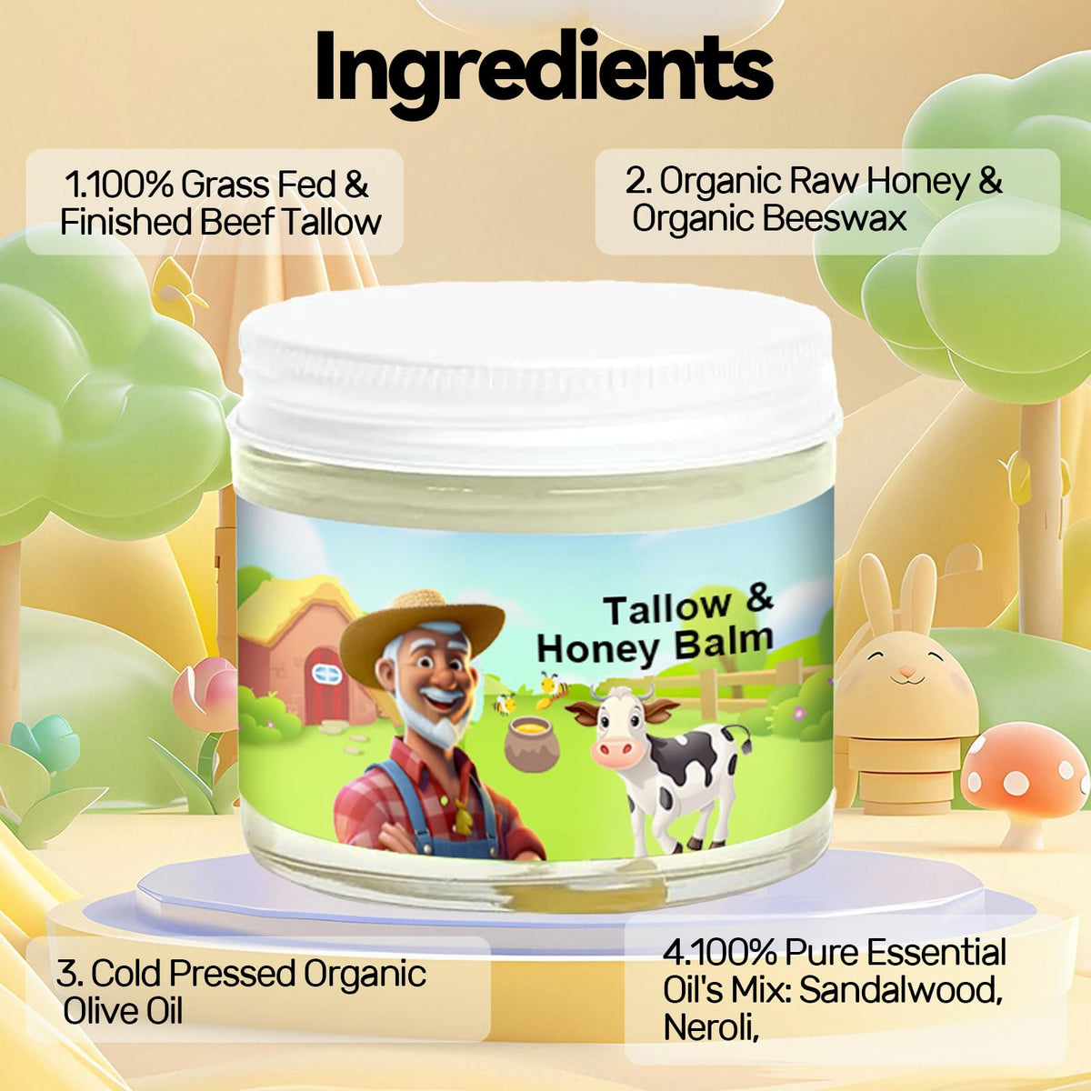 SVPMECN Tallow and Honey Balm texture close-up
