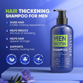 Svvimer Hair Growth Shampoo bottle with label close-up