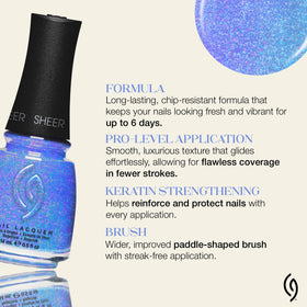 Swatch of China Glaze Good Luxe Charm Nail Lacquer on nails