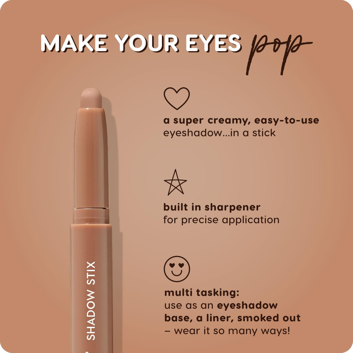 Swatch of ColourPop Shadow Stix Cream Eyeshadow Stick on skin