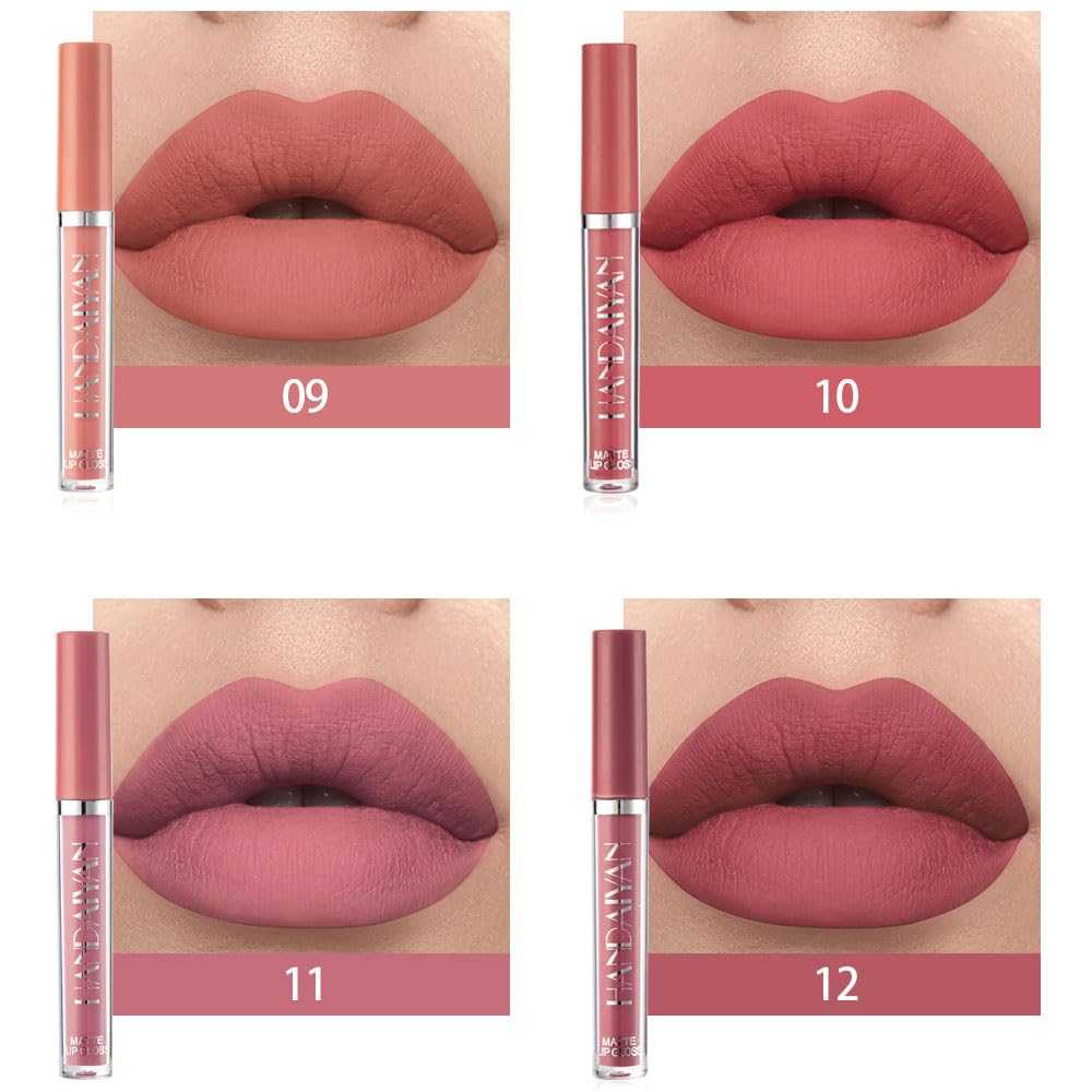 Swatch of Deep Burgundy BestLand Matte Liquid Lip Gloss