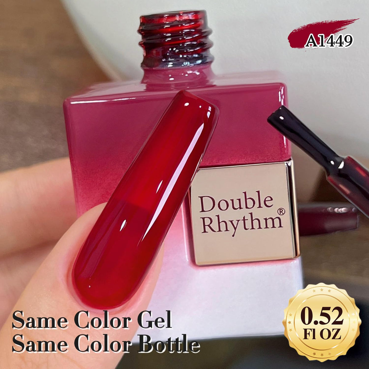 Swatch of Double Rhythm Gel Polish on a nail wheel