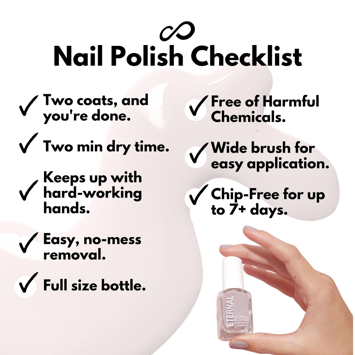 Swatch of Eternal Nail Polish on a nail wheel