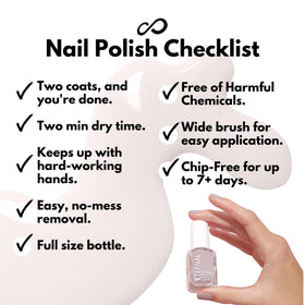 Swatch of Eternal Nail Polish on a nail wheel
