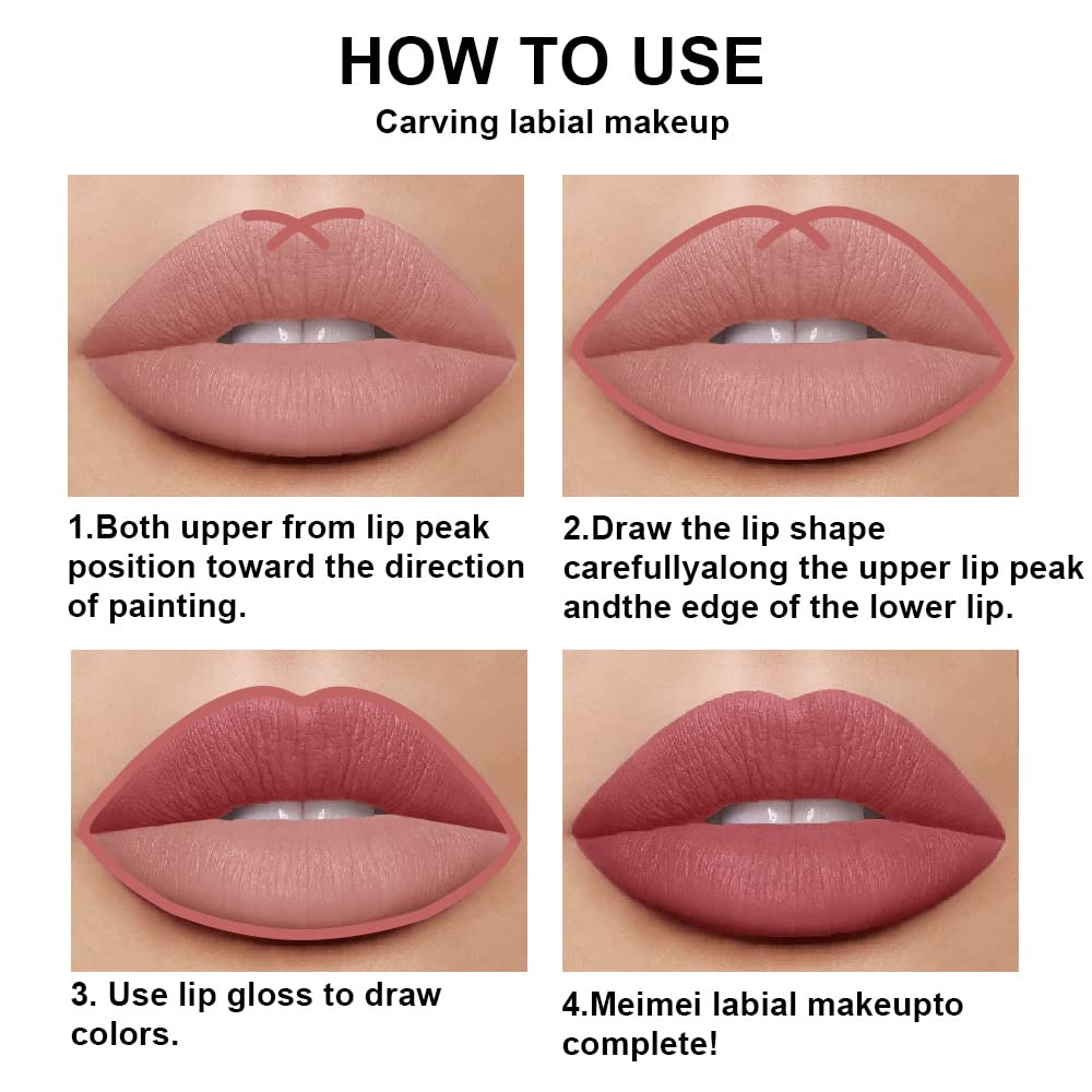 Swatch of evpct lipstick on skin showing matte finish