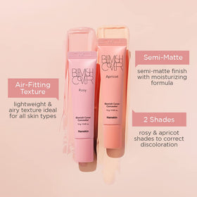 Swatch of Hanskin Blemish Cover Rosy Concealer on skin