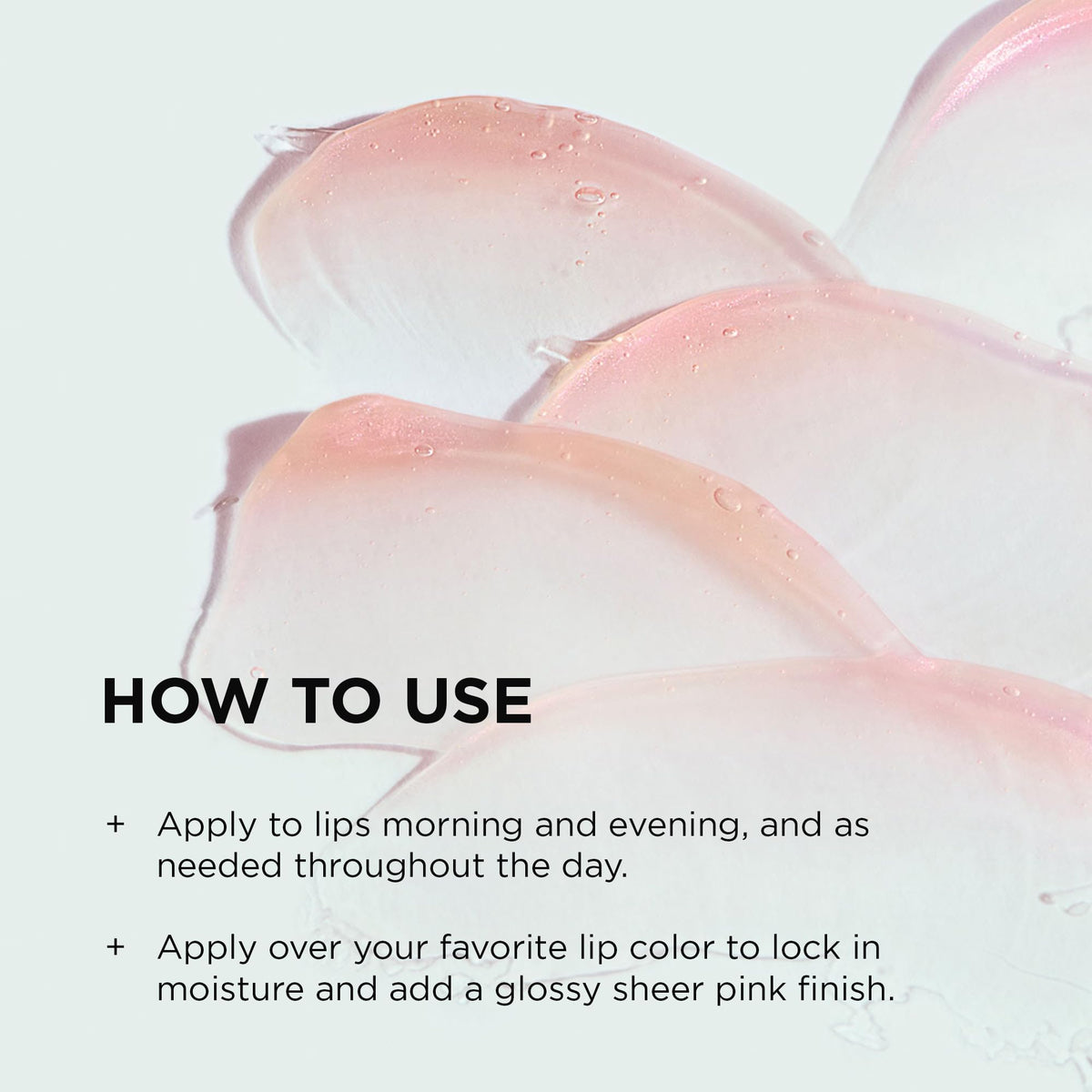 Swatch of IMAGE Skincare ORMEDIC Lip support Complex on skin